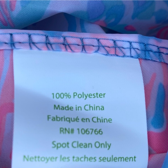 For the Love of Lilly Pulitzer Reusable Packable Tote Blue Peri Viva La Lilly - Picture 6 of 7